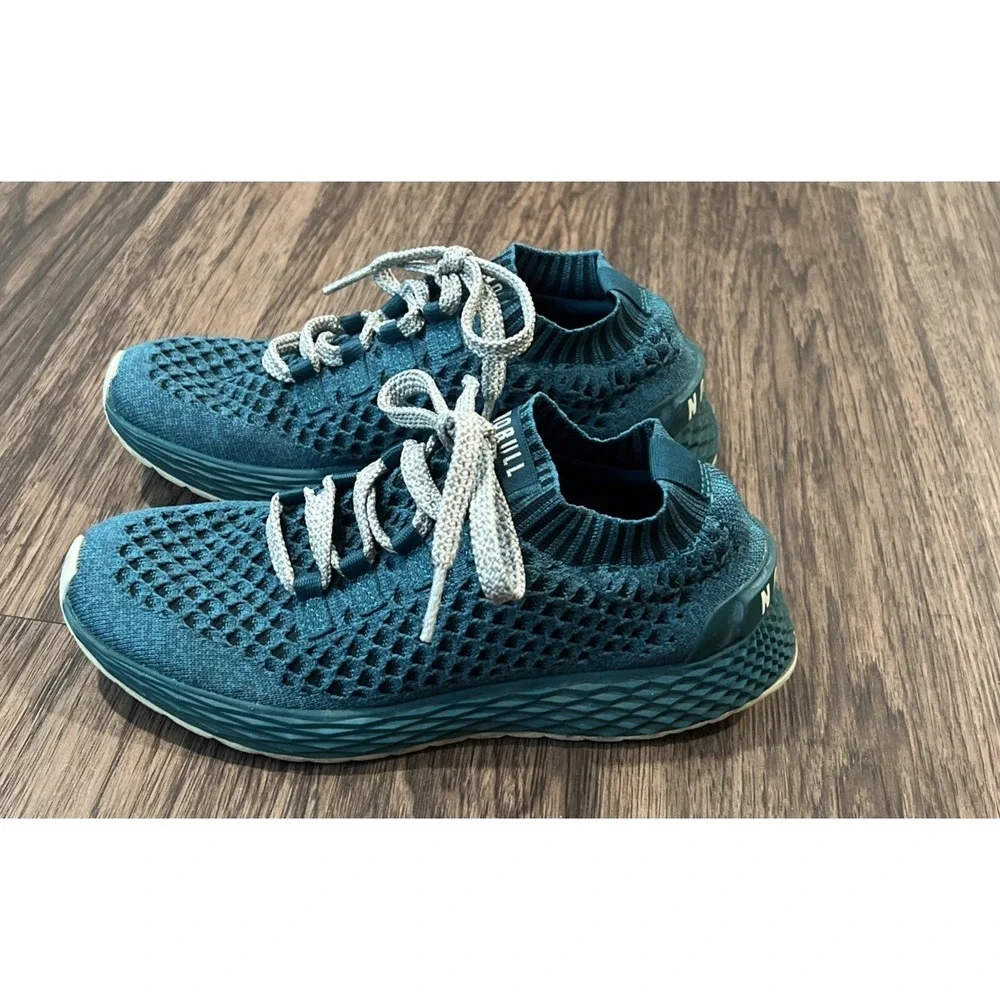 NOBULL Allday Womens Size 8 Shoes Deep Teal Knit Training CrossFit Workout Gym